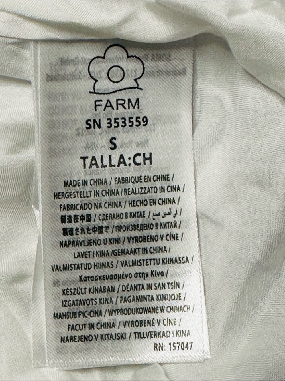 FARM Rio White Midi Dress with Blue Floral Print - Picture 16 of 16